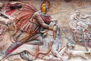 Mithras Tauroctony Bas Relief